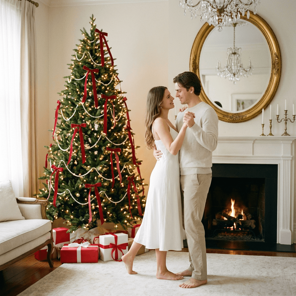 Love-story фотосессия нейросетью — love-story: романтичный кадр пары по двум селфи (с тёплой романтичной подачей)