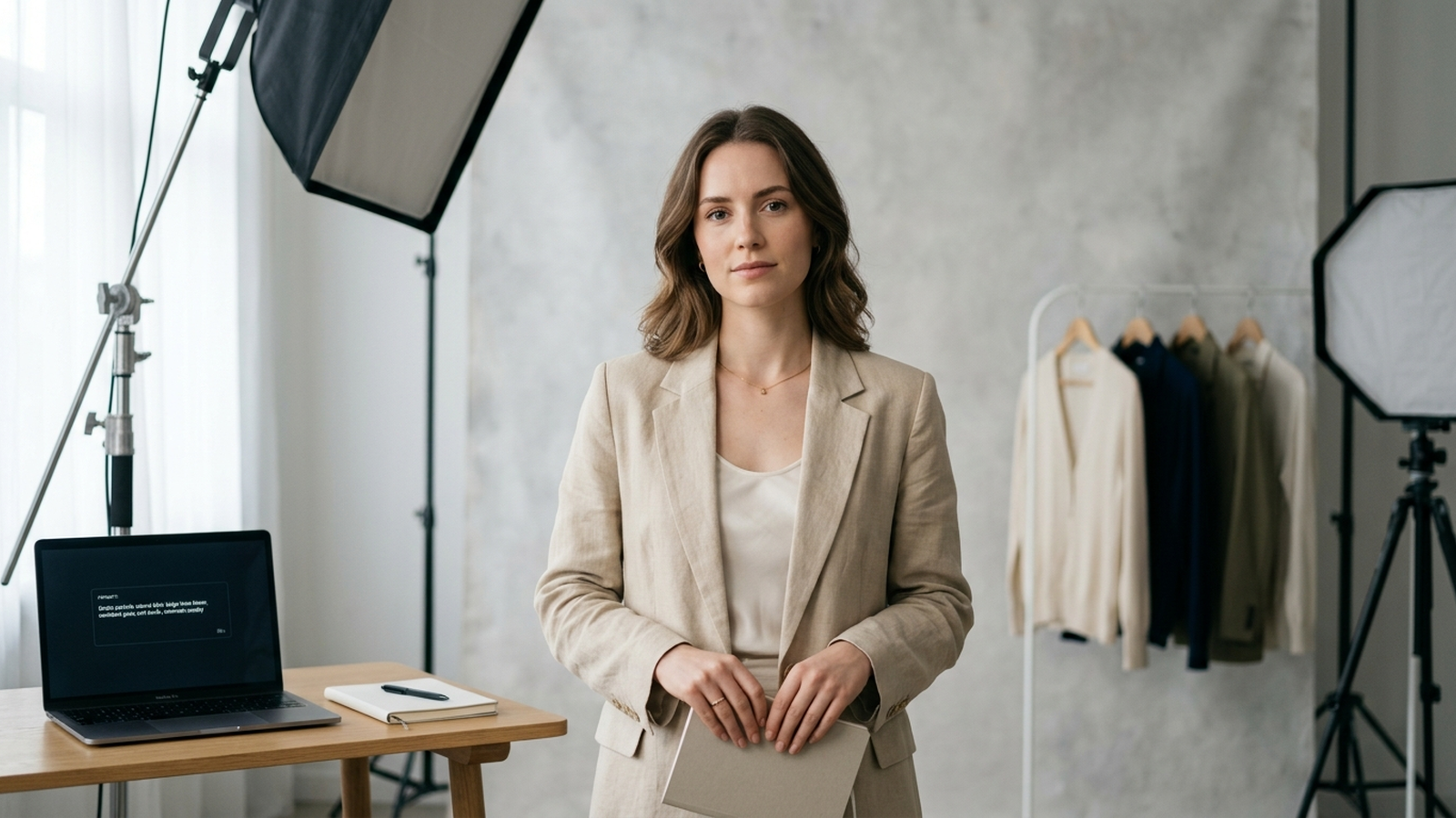 Нейтральный портрет для статьи о промптах для нейрофотосессии