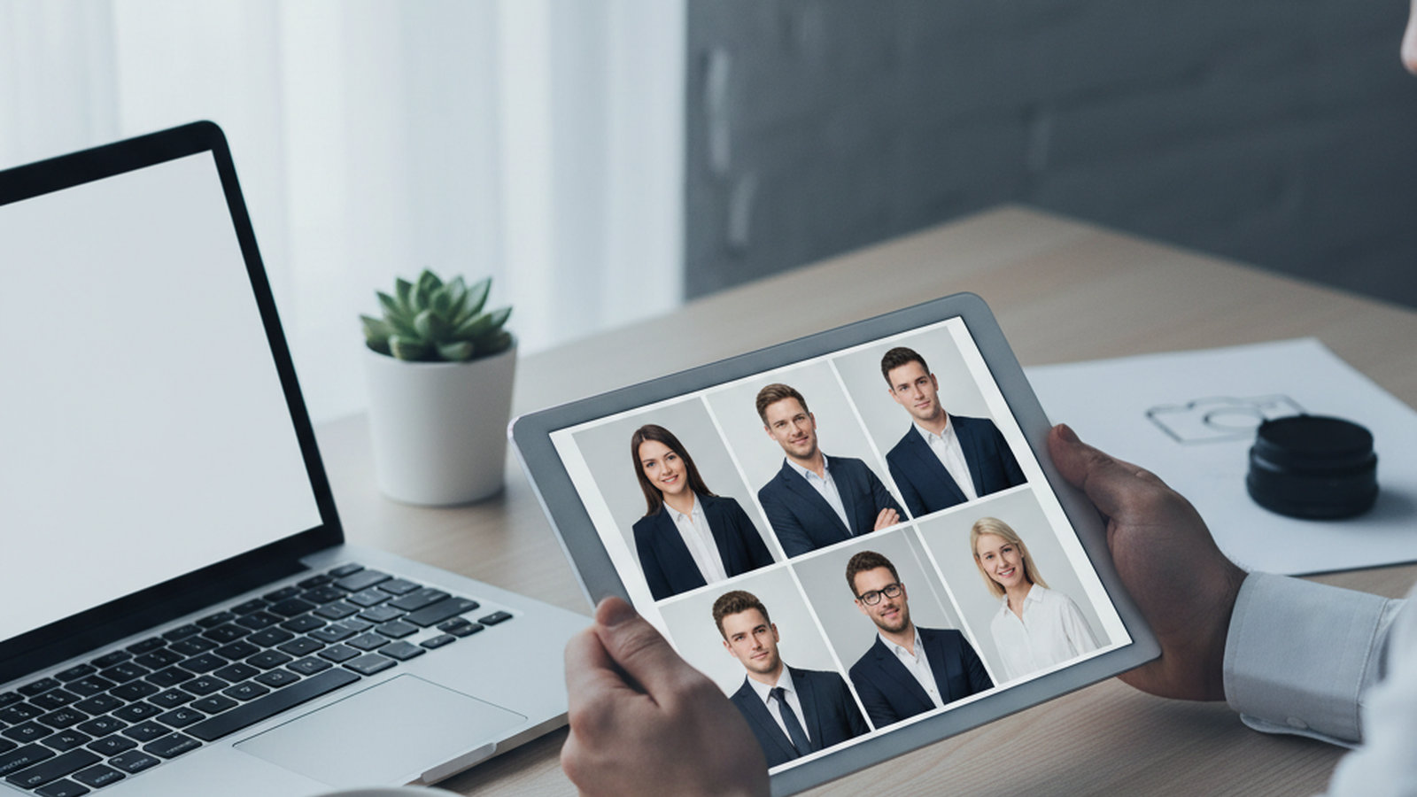 Фото для резюме — деловой портрет на нейтральном фоне