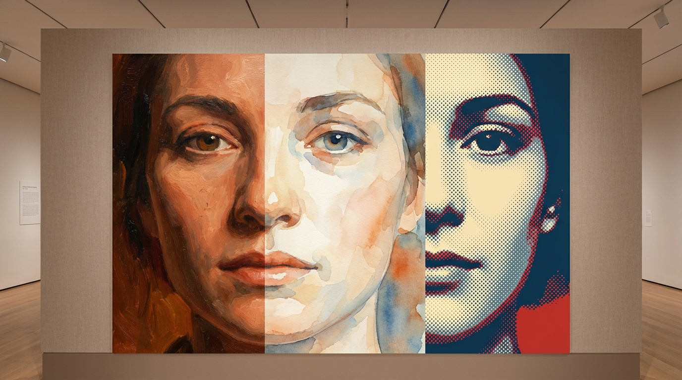 ИИ-портрет — художественный портрет в разных стилях