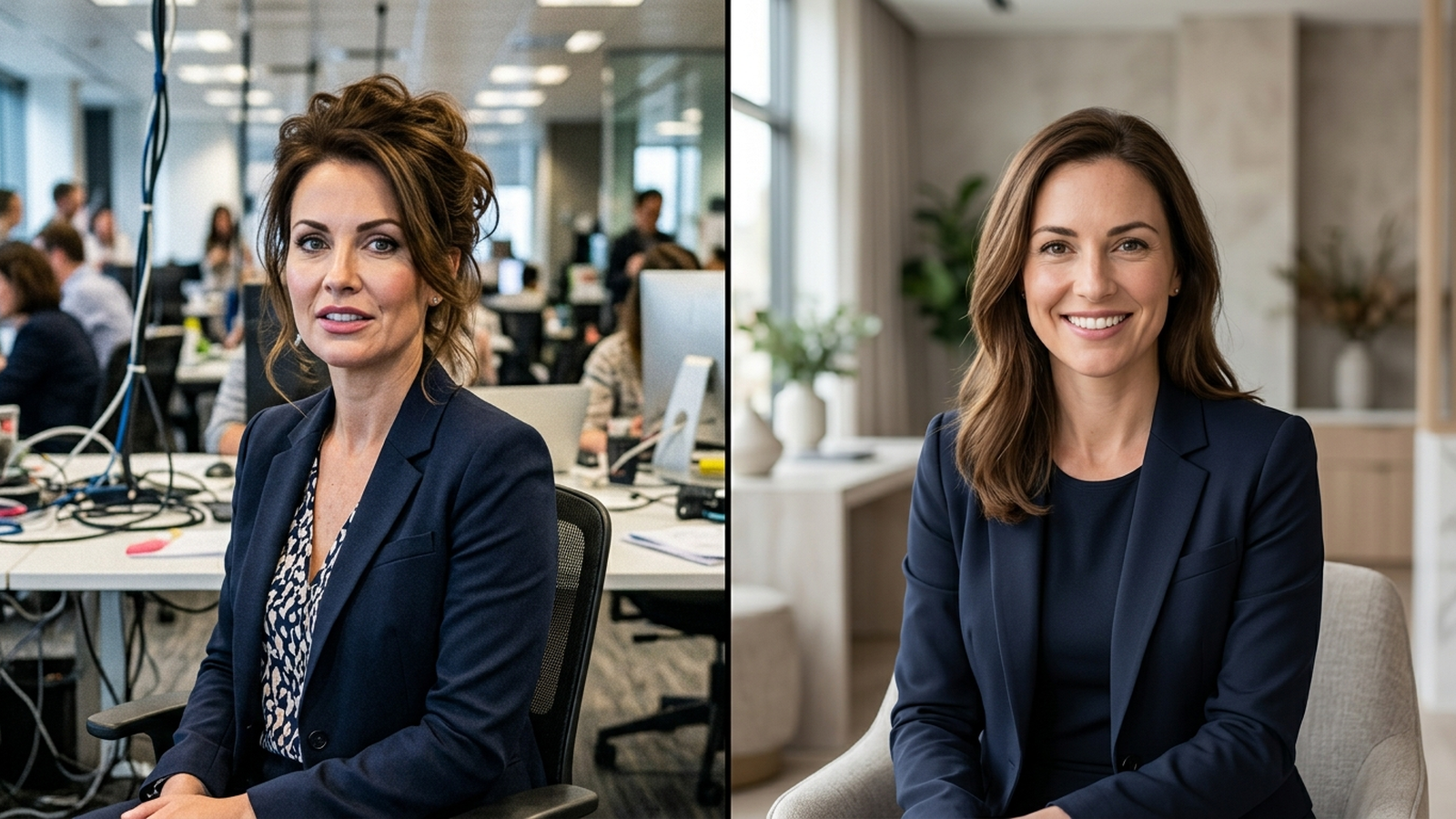 Сравнение результата слабого и сильного промпта для нейрофотосессии